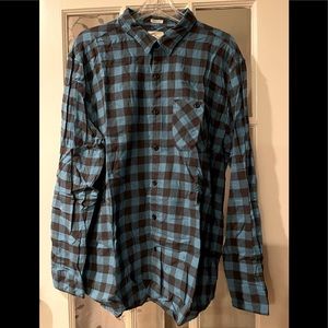 AMERICAN EAGLE CLASSIC FIT MENS SZ XXL LONG SLEEVE CHECKED BUTTON DOWN SHIRT